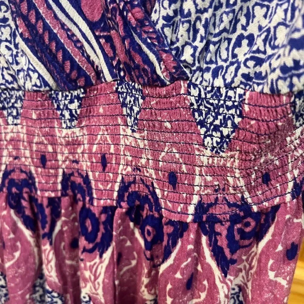 Free People size M gorgeous patchwork summer dress - Picture 8 of 8